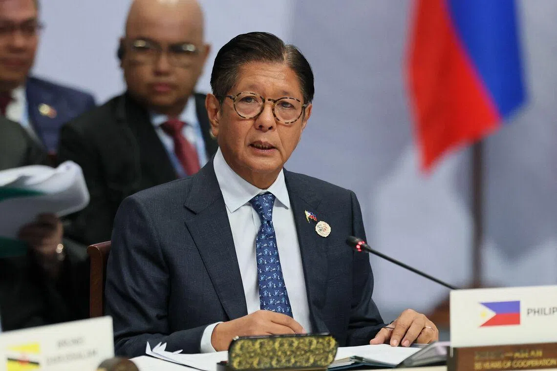 Philippine President Marcos visits Singapore for talks with PM Wong, investment push