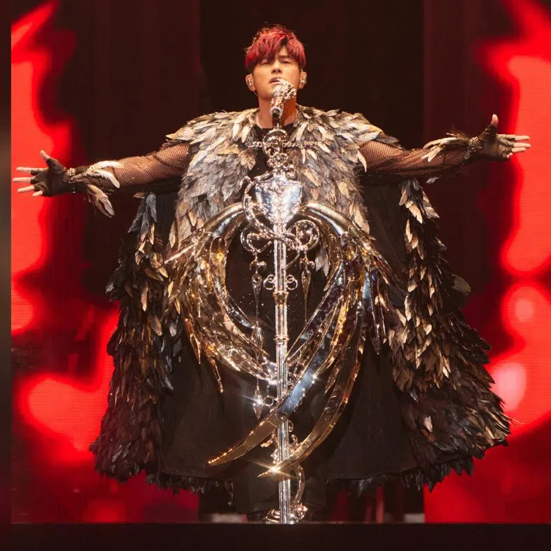 Taiwanese superstar Jay Chou performing in Hangzhou in April 2026, the first stop of his new Carnival II World Tour.