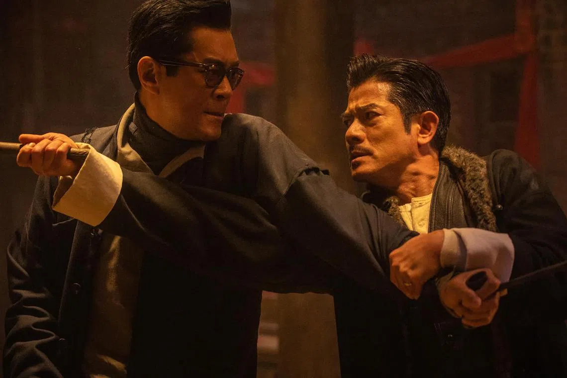 Louis Koo (left) and Aaron Kwok in the movie Twilight of the Warriors: Walled In