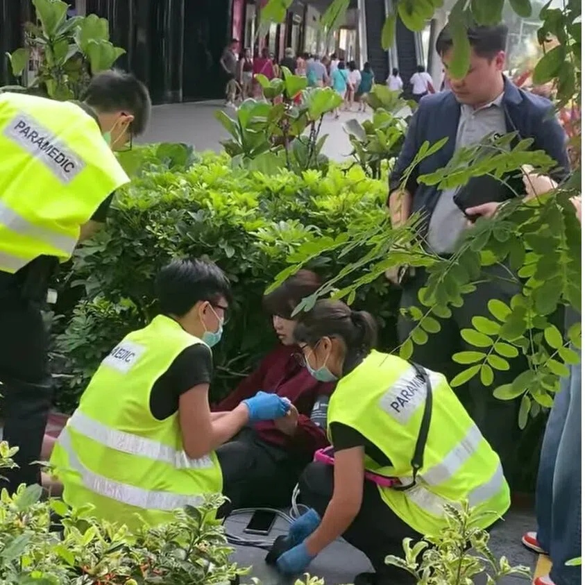Footage of the aftermath of the accident circulating on Instagram shows a grey car on a pedestrian pavement outside the shopping mall. The vehicle appears to have struck a traffic control box.