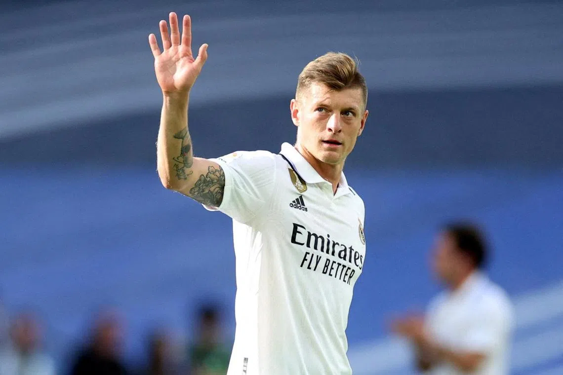 Real Madrid's Toni Kroos will be seeking to win his sixth Champions League title and his first European Championship with Germany.