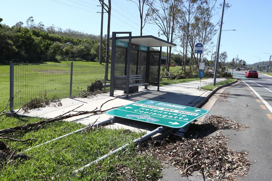 Thousands of residents in Queensland are still without power after thunderstorms on Dec 25 and 26 uprooted trees and knocked down power lines.