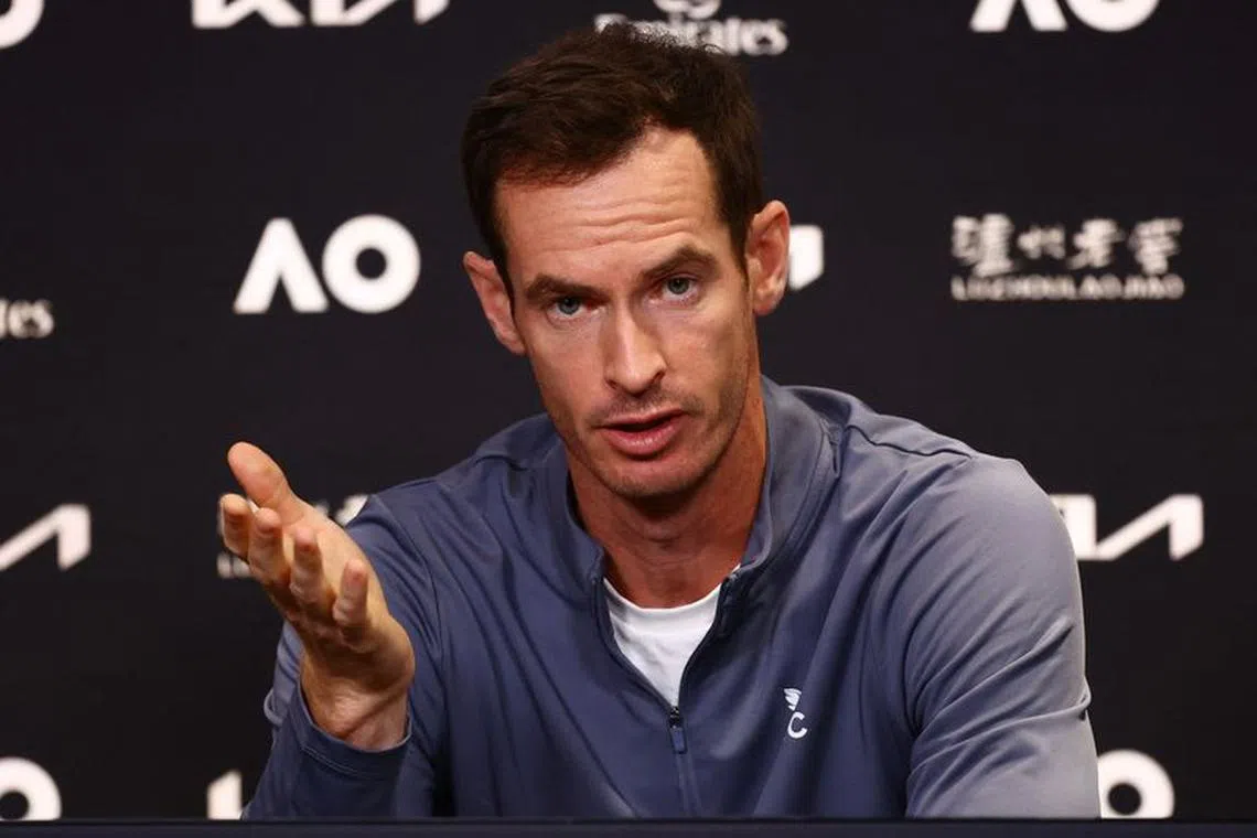 Tennis - Australian Open - Melbourne Park, Melbourne, Australia - January 12, 2024 Britain's Andy Murray during press conference ahead of the Australian Open REUTERS/Edgar Su