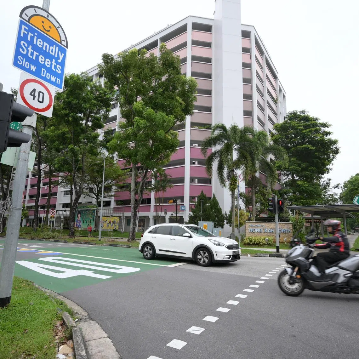 Speed limit markings at Bukit Batok Street 31.
