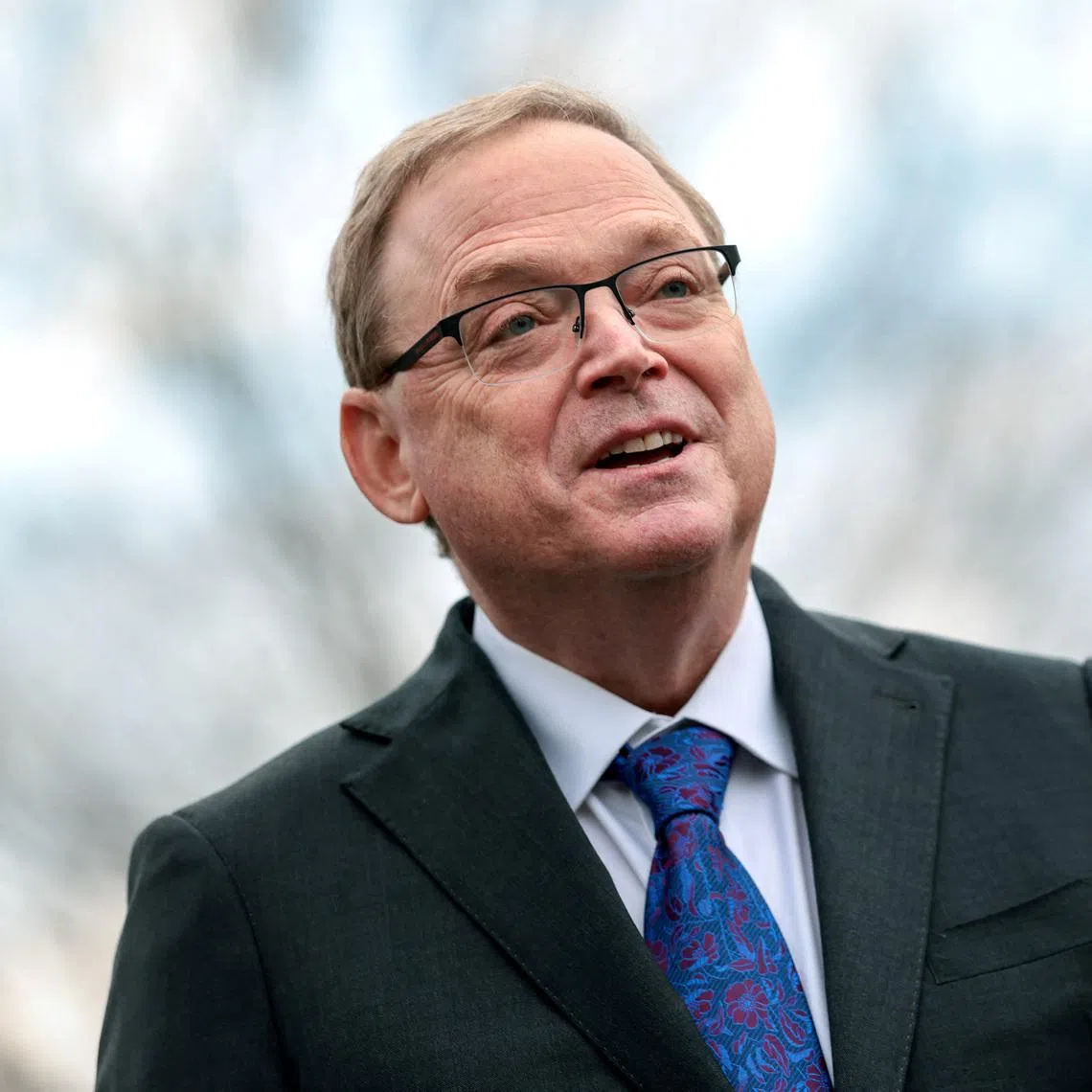 Kevin Hassett, Director of the National Economic Council, speaks to reporters outside the White House in Washington, D.C., U.S., February 25, 2026. REUTERS/Evelyn Hockstein