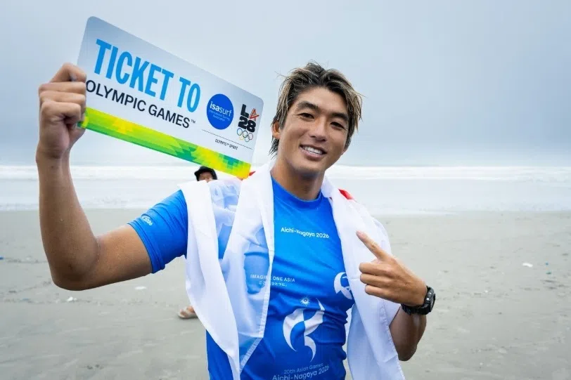 Japanese surfers Igarashi, Ikeda book 2028 Olympic tickets with Asian Games victories