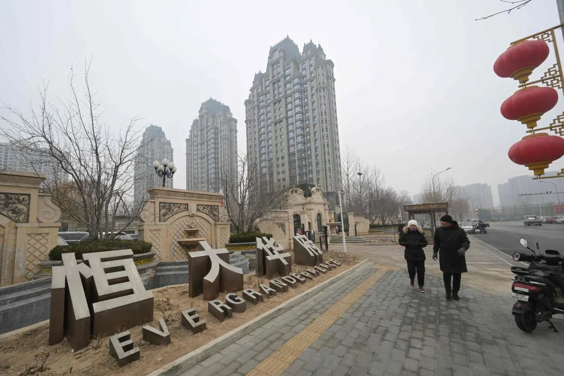 Evergrande, which has more than US$300 billion in liabilities, was placed into liquidation by a Hong Kong court on Jan 29.