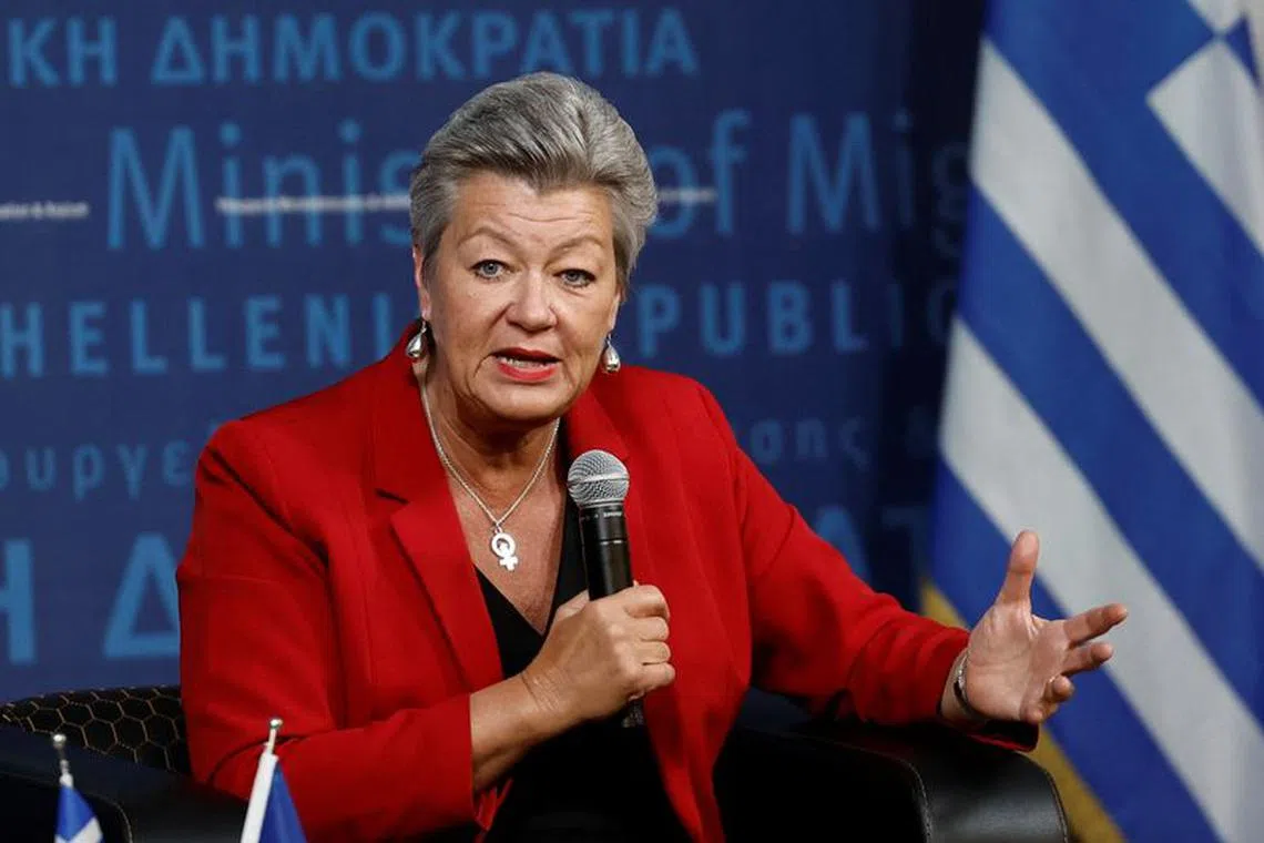 Ylva Johansson urged countries to crack down on the illegal migration that brings multitudes of migrants to Europe each year.