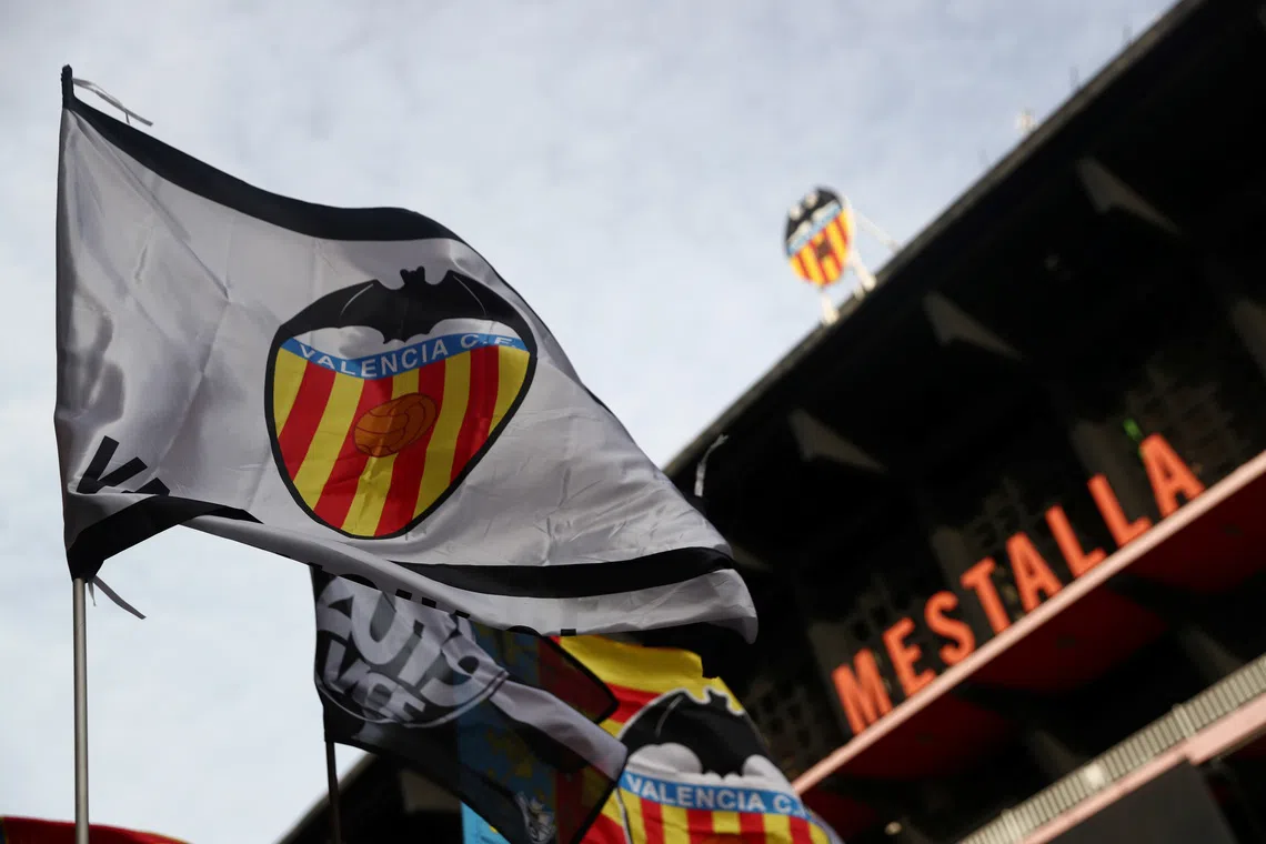 FILE PHOTO: Soccer Football - Europa League - Champions League - Group H - Valencia v Chelsea - Mestalla, Valencia, Spain - November 27, 2019  General view outside the stadium before the match  REUTERS/Sergio Perez/File Photo
