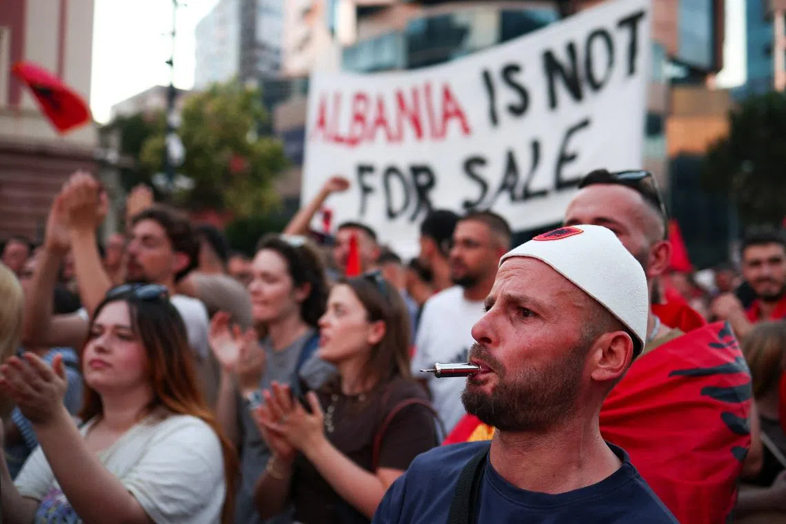 Albania protests swell as opposition to Kushner re