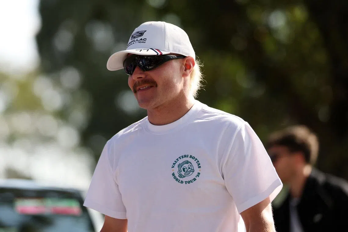 Formula One F1 - Australian Grand Prix - Albert Park Grand Prix Circuit, Melbourne, Australia - March 5, 2026 Cadillac's Valtteri Bottas arrives ahead of the Australian Grand Prix REUTERS/Hollie Adams