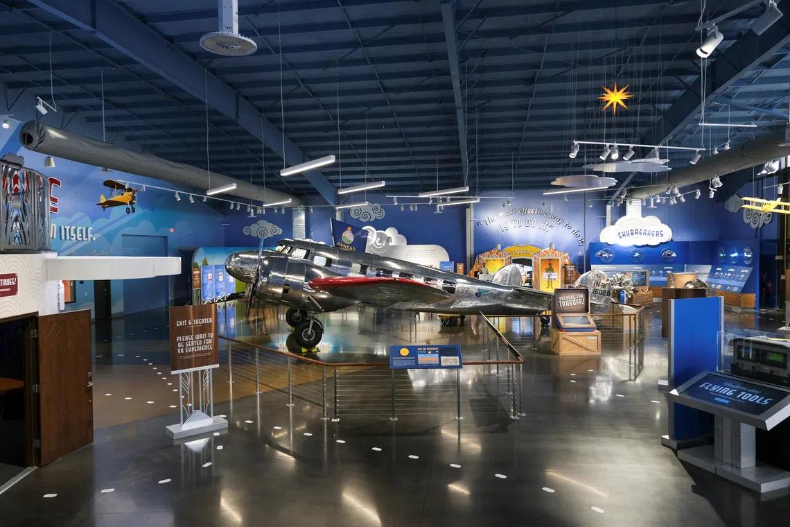 Muriel, the only remaining Lockheed Electra 10-E, is displayed at the Amelia Earhart Hangar Museum.