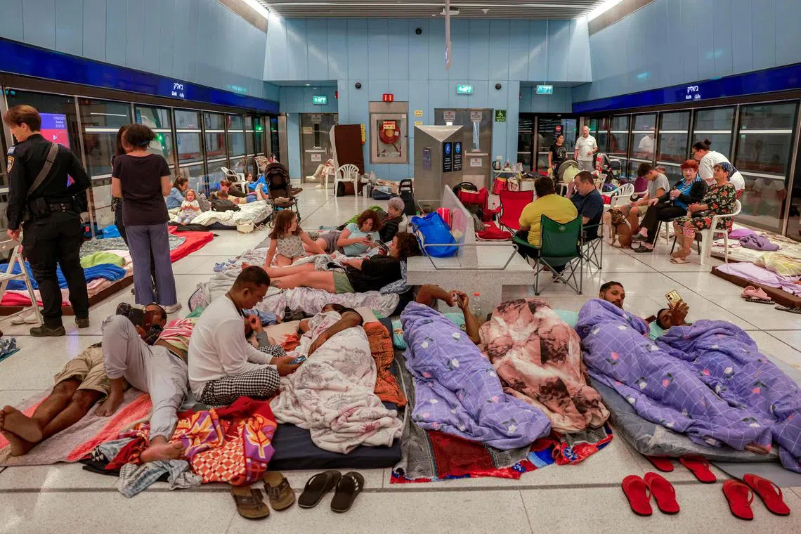 Iran fires hypersonic missiles at Israel as Trump demands Tehran's 'unconditional  surrender' | The Straits Times