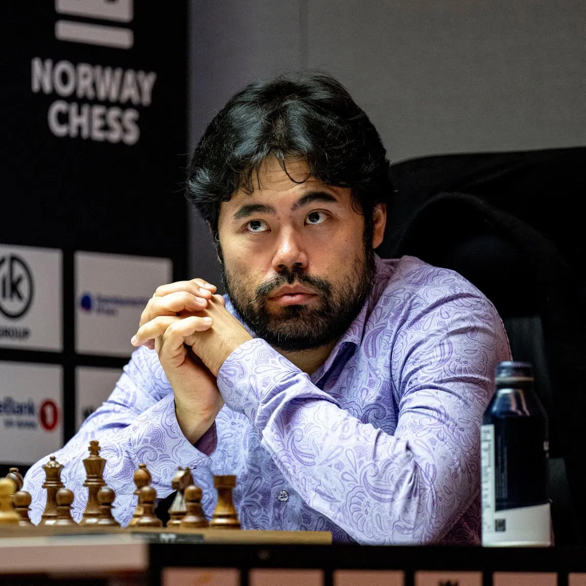 Hikaru Nakamura looks on during Norway Chess 2024 which is held in Finansparken in Stavanger, Norway May 27, 2024.  NTB/Carina Johansen/via REUTERS/File Photo