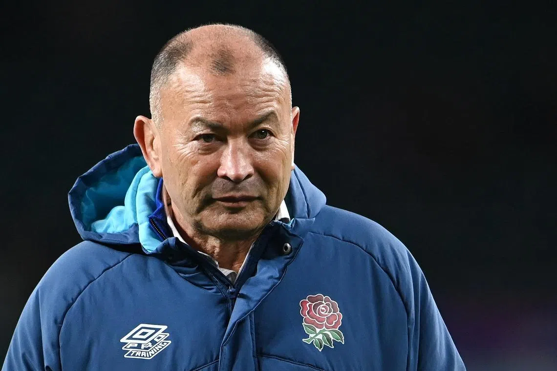 England coach Eddie Jones during the Autumn international against South Africa at Twickenham on Nov 26. 