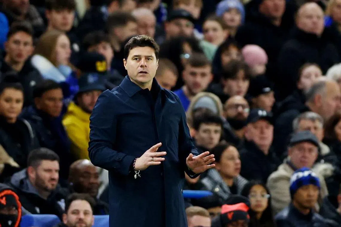Soccer Football - Premier League - Chelsea v Crystal Palace - Stamford Bridge, London, Britain - December 27, 2023 Chelsea manager Mauricio Pochettino Action Images via Reuters/Matthew Childs/File Photo