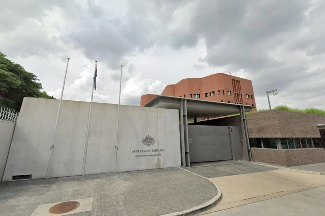 Nayot Thamsongsana installed cameras in women's bathrooms at the Australian Embassy in Bangkok. 