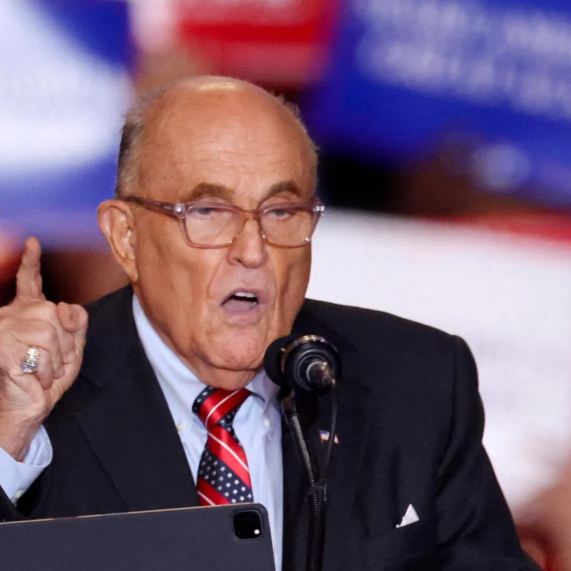 After the 2020 election, Giuliani spread false statements that the women tried to steal the election from Trump.