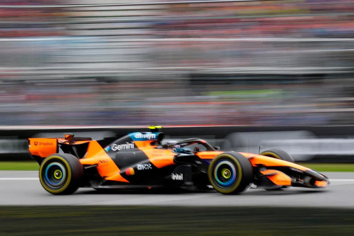 Formula One F1 - Canadian Grand Prix -  Circuit Gilles Villeneuve, Montreal, Quebec, Canada - May 24, 2026 McLaren's Lando Norris in action during the race REUTERS/Mathieu Belanger