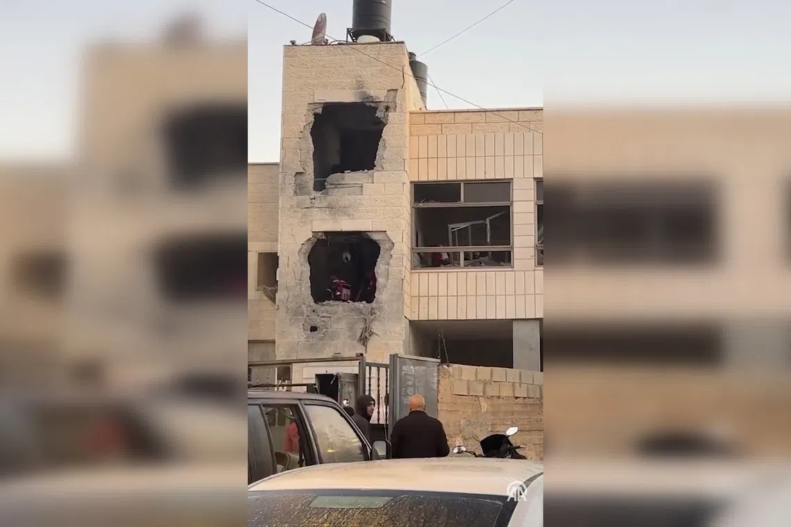 The two-storey house of Muthanna Amro was blown up at dawn in Al-Qubaybah, in the Israeli-occupied West Bank.