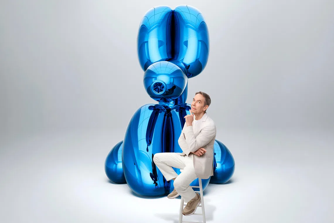 Artist Jeff Koons lets Balloon Dog off the leash and onto a Hublot