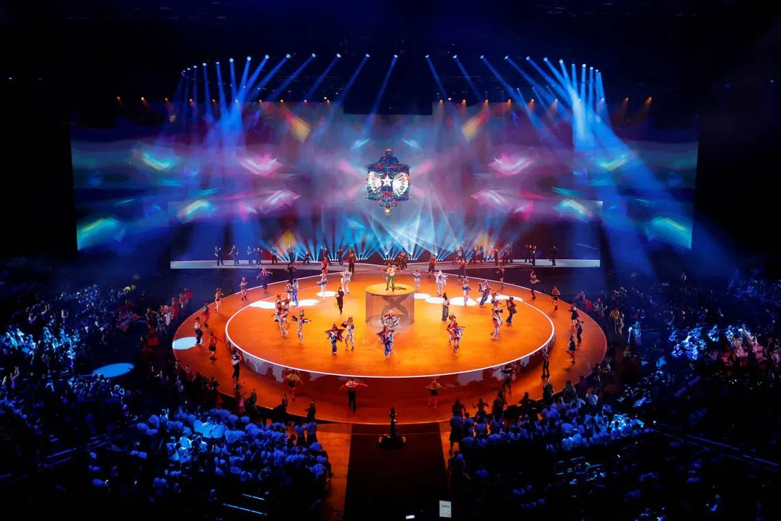 Commonwealth Games 2026 - Opening Ceremony - The Hydro, Glasgow, Scotland, Britain - July 23, 2026 Singer Callum Beattie performs during the opening ceremony REUTERS/Isabel Infantes TPX IMAGES OF THE DAY