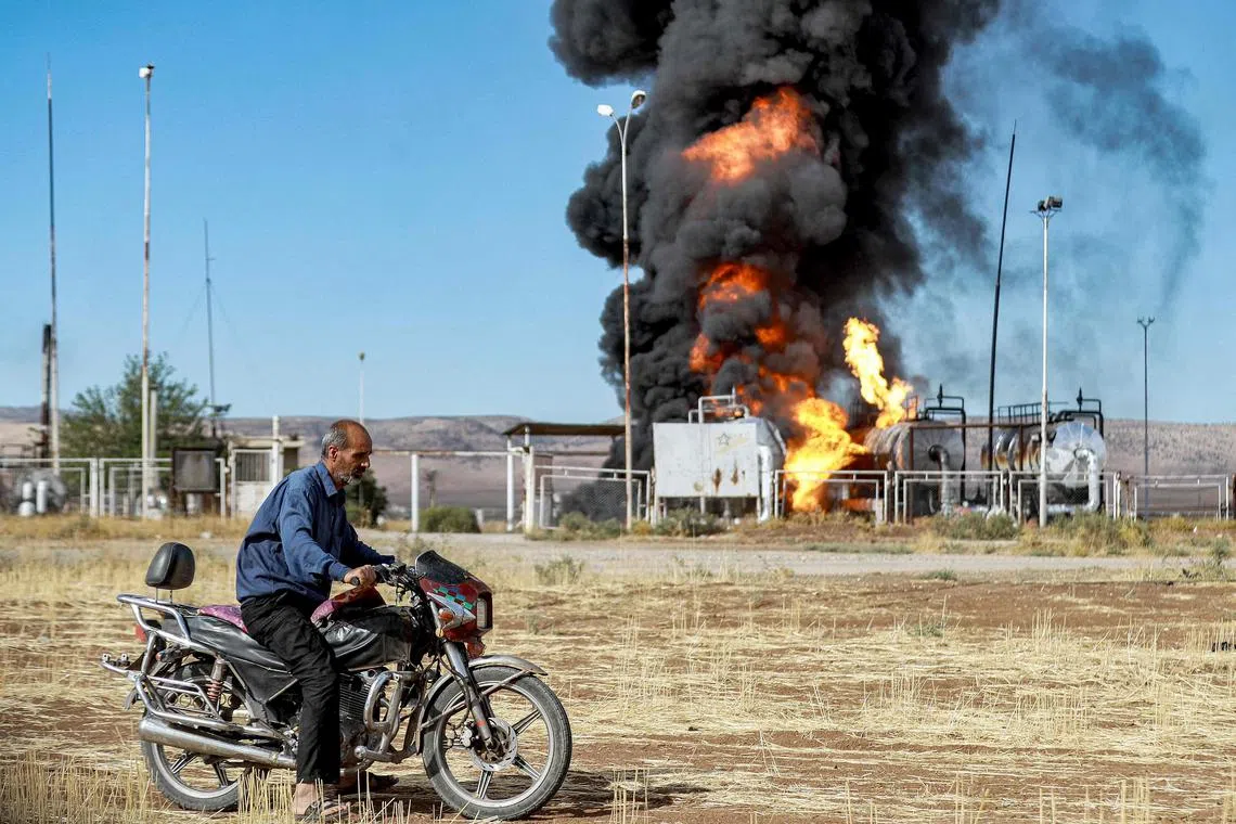 Turkey reportedly launched a series of attacks with more than 15 drones, targeting infrastructure and gas and oil stations.