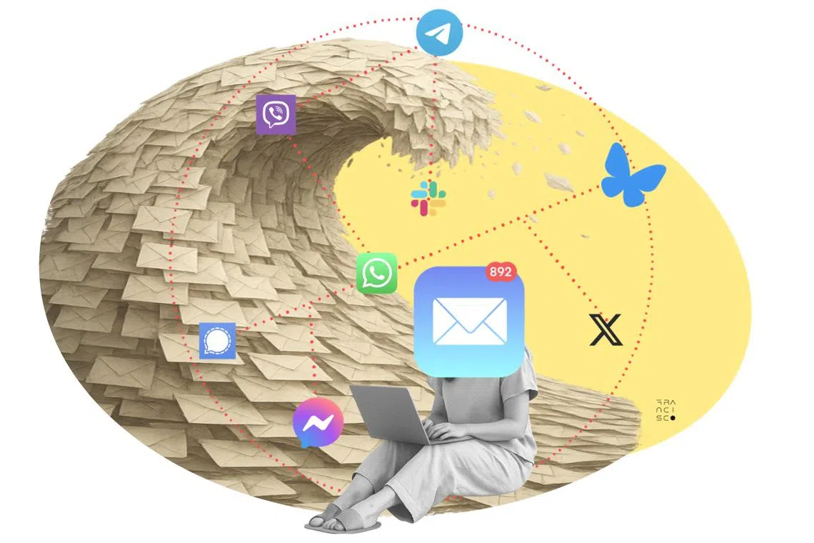 Tending to e-mail inboxes has become a full-time job, says the writer.