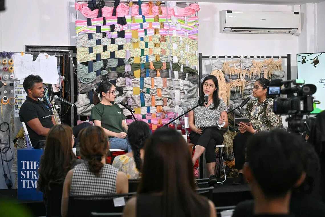 (From left) Panellists Kalaivanan Balakrishnan, chief executive of Animal Concerns Research &amp; Education Society (Acres); Jasvic Lye, campaign manager of Our Wild Neighbours; and correspondents Ang Qing and Shabana Begum d/o Nazeer.