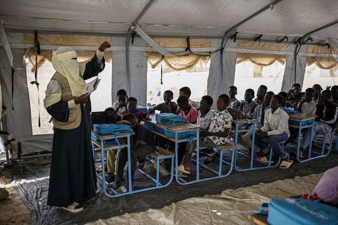 Sudanese schoolchildren race to make up for years lost to war