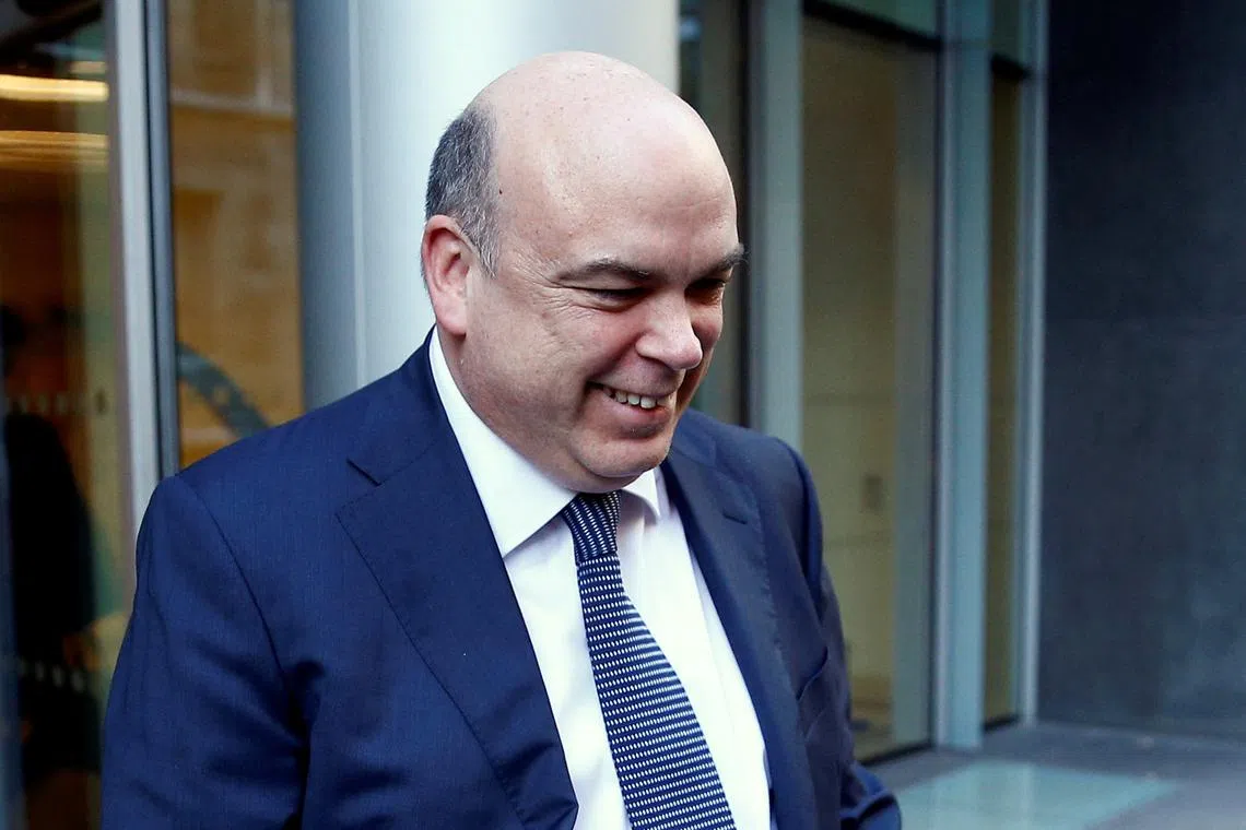 FILE PHOTO: British entrepreneur Mike Lynch leaves the High Court in London, Britain March 25, 2019. REUTERS/Henry Nicholls/File Photo