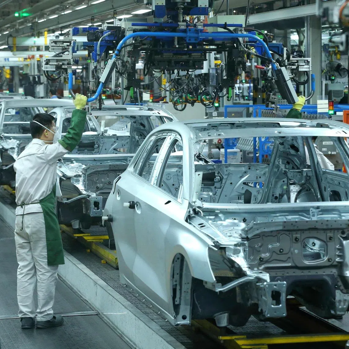 The Volkswagen plant in Qingdao is an example of how German carmakers have come to rely on China to stay competitive.