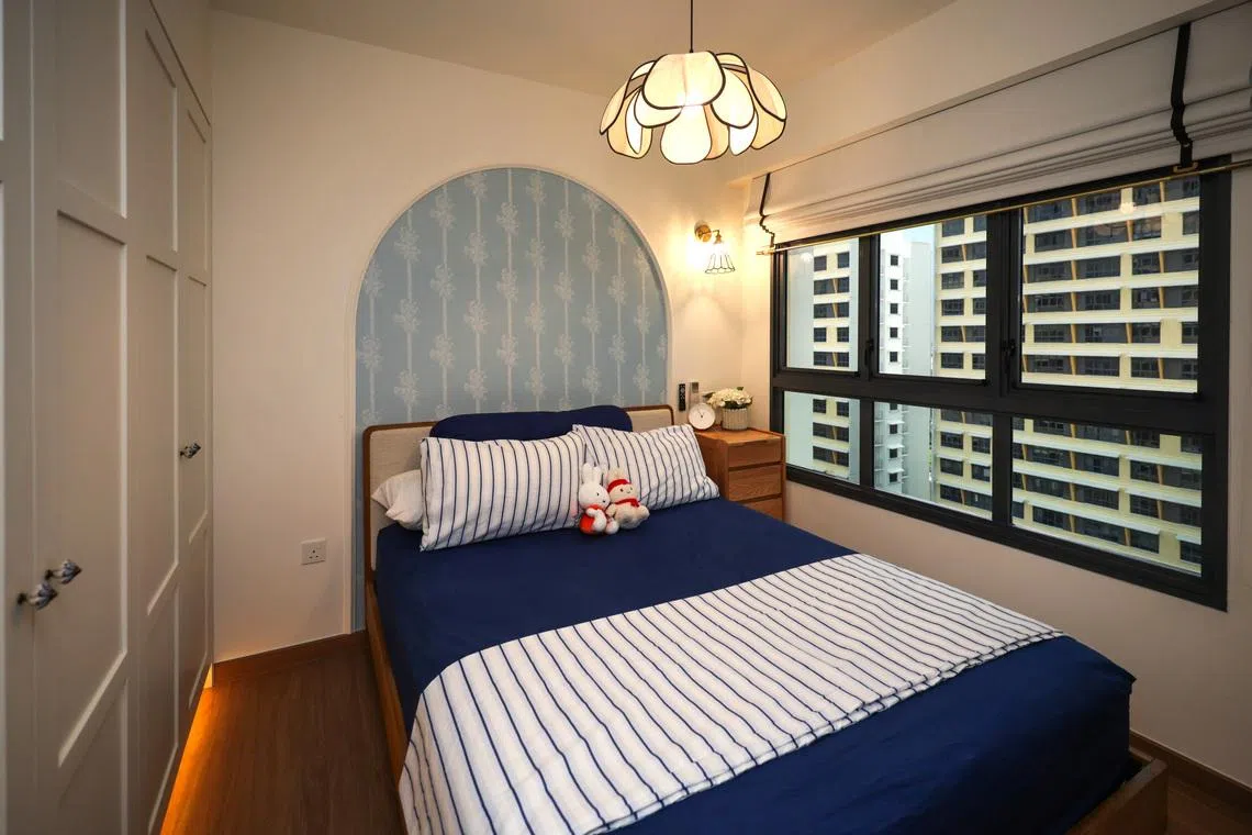 ST20260701_202685600170 : Gin Tay/ jlreno/ Joyce Lim BH/ (Caption to confirm) Portraits of retiree Ivy and interior designer, Carmen photographed at her newly renovated two-room flats in Pasir Ris, on July 1, 2026. //For years, two-room flats were seen as homes for retirees and singles living simply. But that image has changed. Many are now spending tens of thousands in renovating these compact units. Interview with a 70-year-old who paid $100,000 for a two-room flat and spent $60,000 renovating it, transforming her home into a Mediterranean- inspired retreat.
