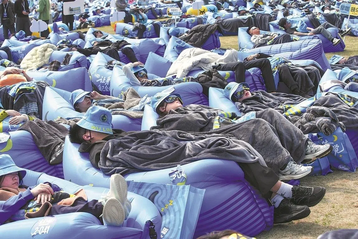 From massages to cinema naps: China’s ‘lunch-break economy’ takes off as workers find healing window