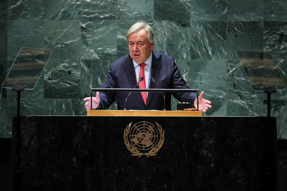 United Nations Secretary-General Antonio Guterres warned on Tuesday against a new atomic arms race bringing the threat of “annihilation” to the world.