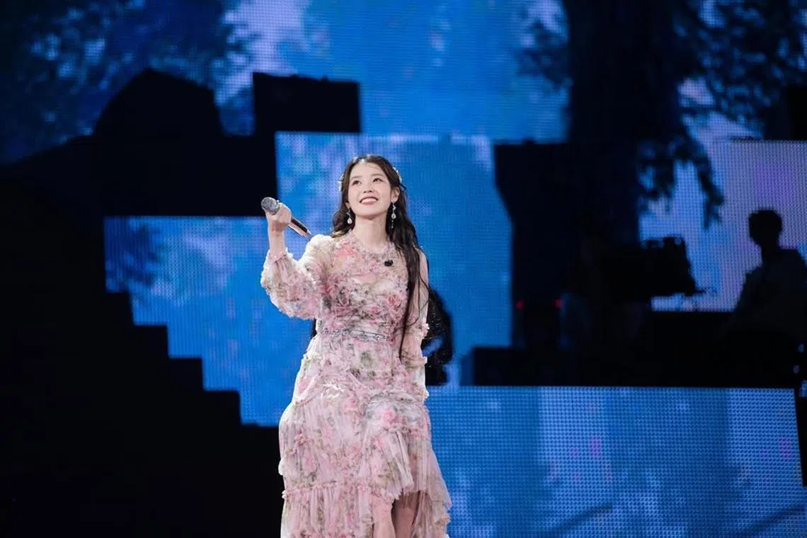 iu18 - South Korean netizens with politically conservative inclinations are encouraging each other to file online reports to the United States' Central Intelligence Agency against K-pop star IU (above) after she supported protestors calling for President Yoon Suk-yeol's impeachment.

 PHOTO: DLWLRMA/INSTAGRAM