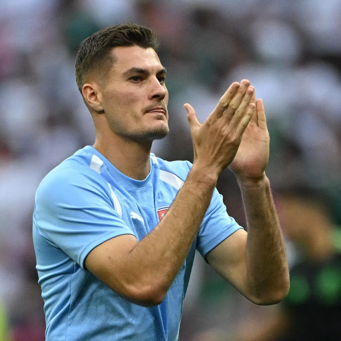 Soccer Football - FIFA World Cup 2026 - Group A - Czech Republic v Mexico - Estadio Azteca, Mexico City, Mexico - June 24, 2026 Czech Republic's Patrik Schick during the warm up before the match REUTERS/Annegret Hilse