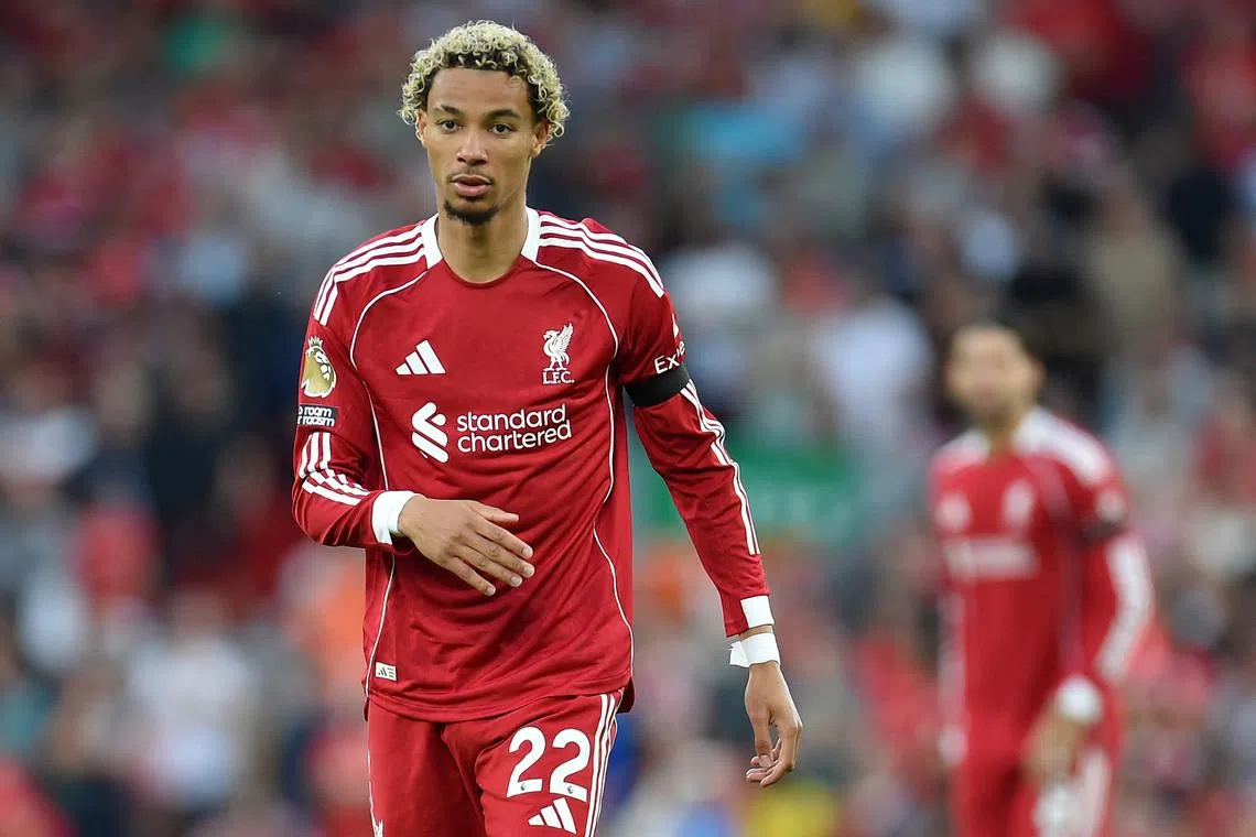 FILE PHOTO: Soccer Football - Premier League - Liverpool v AFC Bournemouth - Anfield, Liverpool, Britain - August 15, 2025 Liverpool's Hugo Ekitike before the match REUTERS/Peter Powell/File Photo