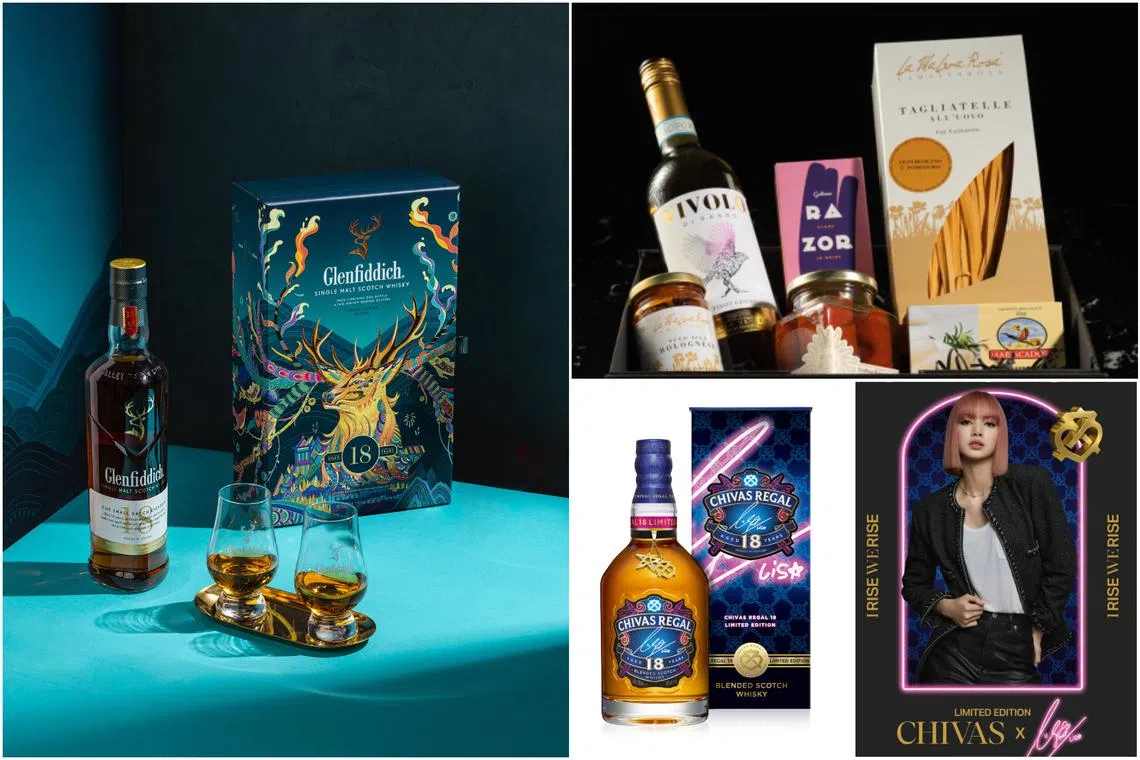 The 2023 Limited Edition Glenfiddich 15 Year Old Single Malt Whisky, Vin Geek’s Gossip Collection Christmas Hamper and Chivas Regal’s limited-edition release with Blackpink’s Lisa. 