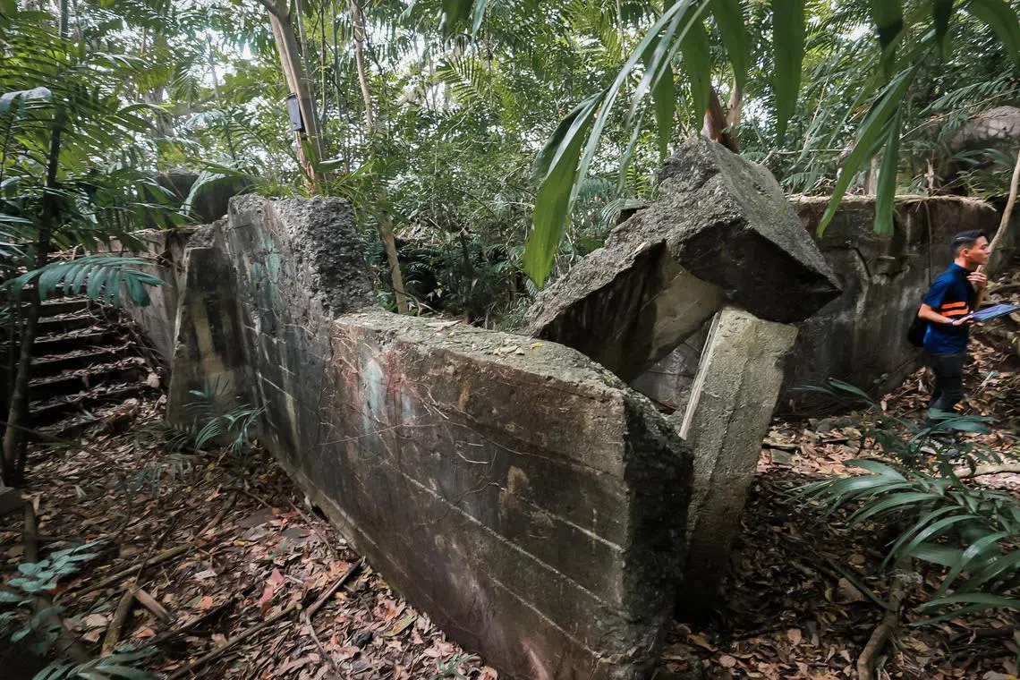 A 9.2-inch gun emplacement in Fort Connaught on Sentosa, pictured on February 7, 2023.