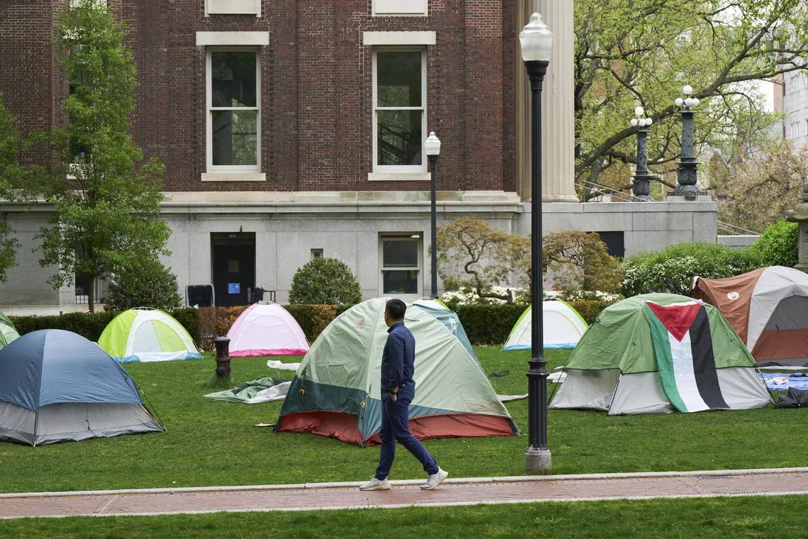 Earlier in 2024, pro-Palestinian supporters set up a protest encampment at Columbia University to protest against Israel's actions in the Gaza war.