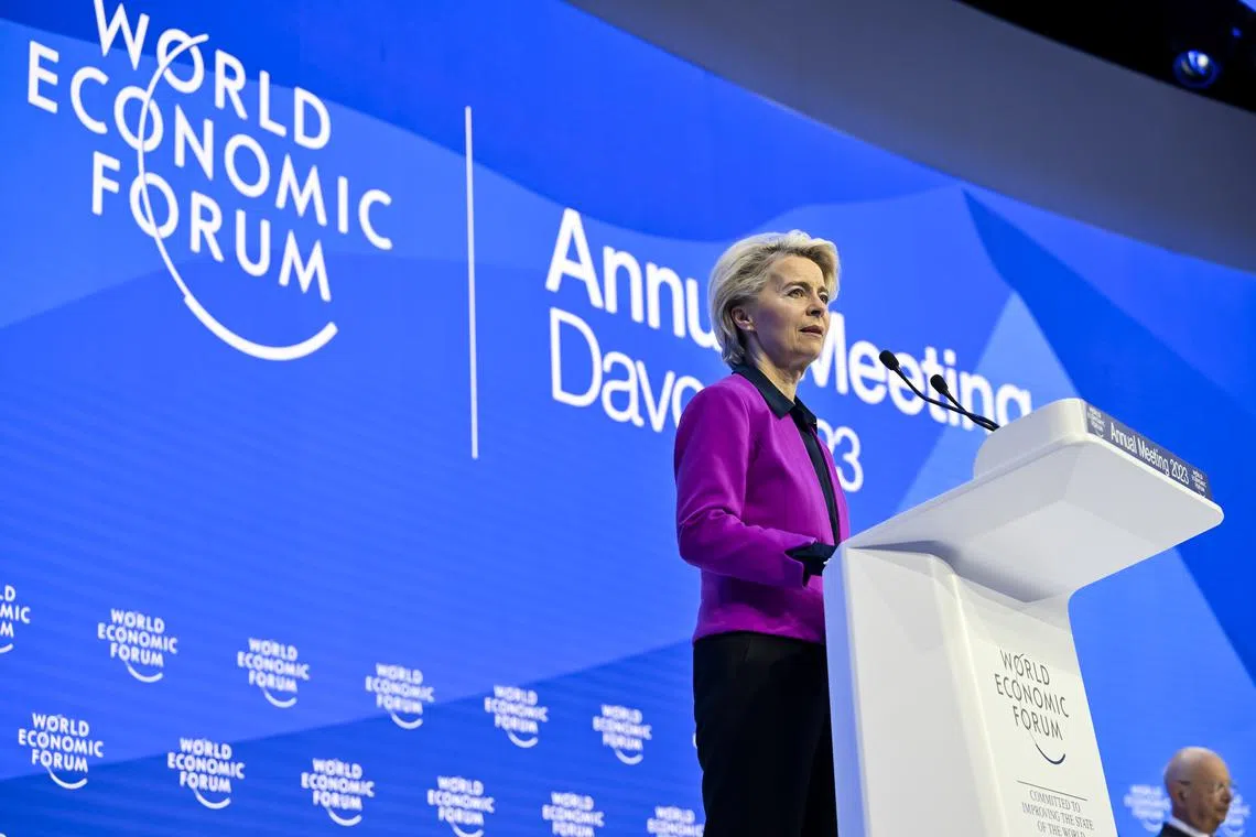 European Commission President Ursula von der Leyen said that competition with China had to be based on a level playing field.