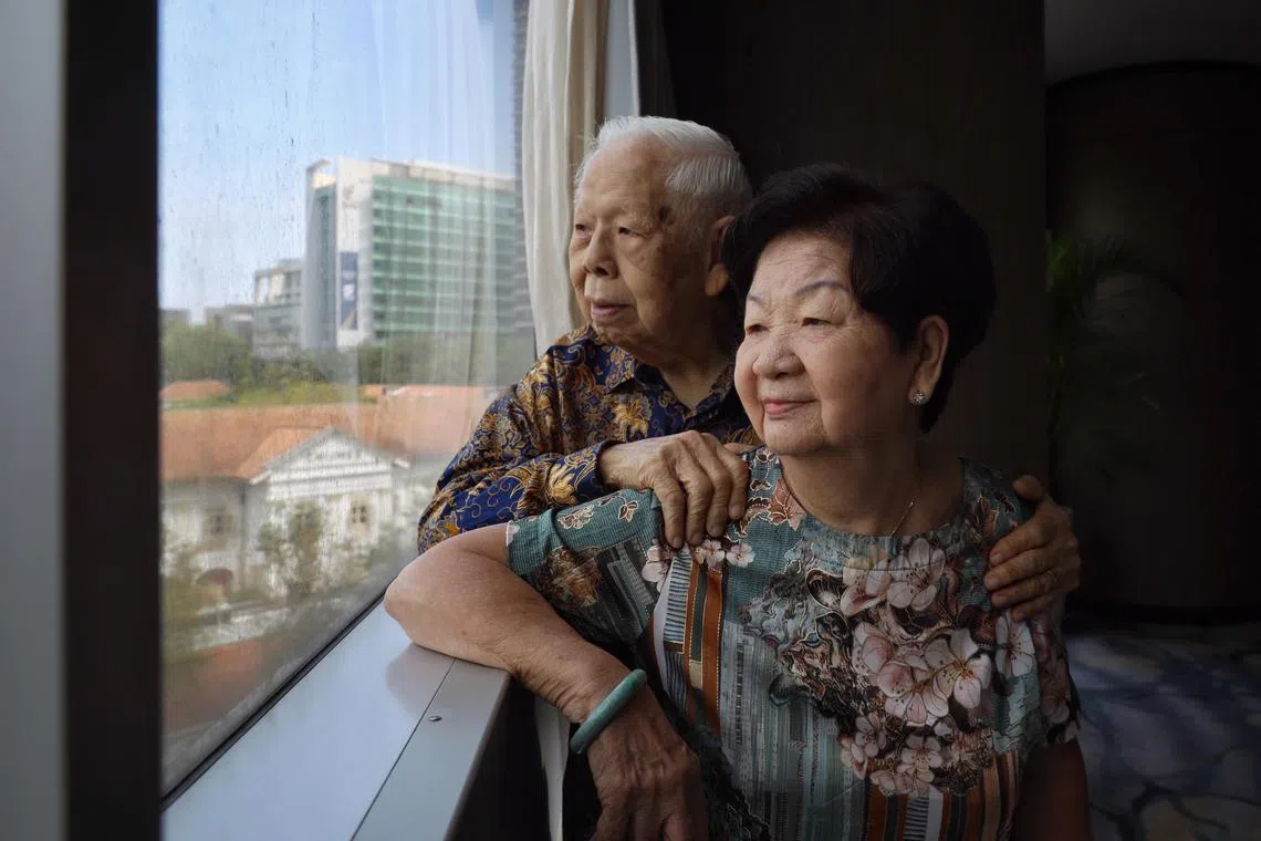 Mr Peter Chua and Madam Molly Foong began their relationship when they first met as teenagers while taking the same bus home after school.