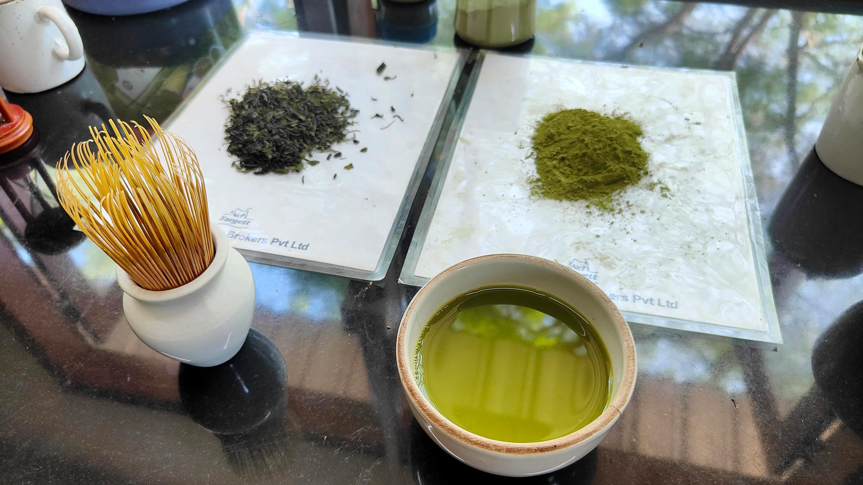 A bowl of matcha at Chota Tingrai. The tea estate in Assam has produced India’s first batch of commercial matcha.