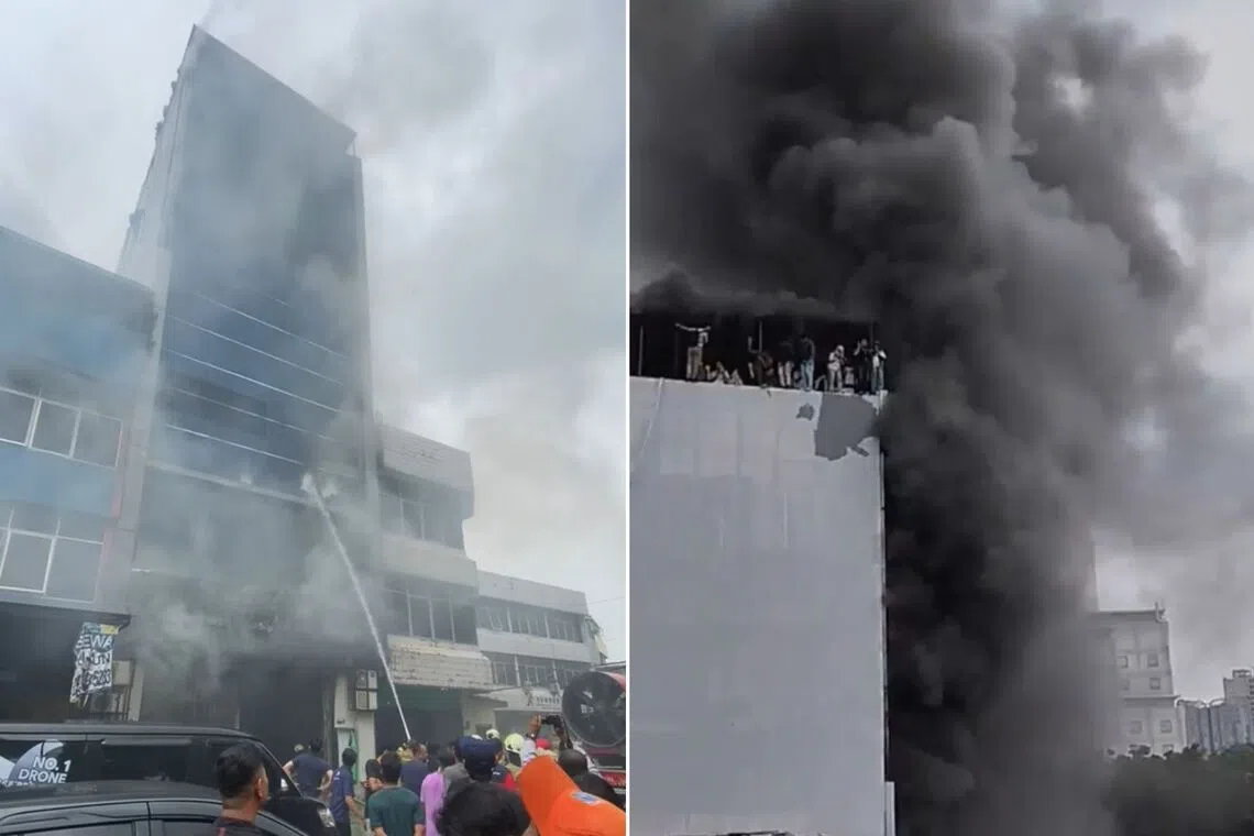 Ngọn lửa bùng phát ở tầng một vào khoảng giữa trưa.