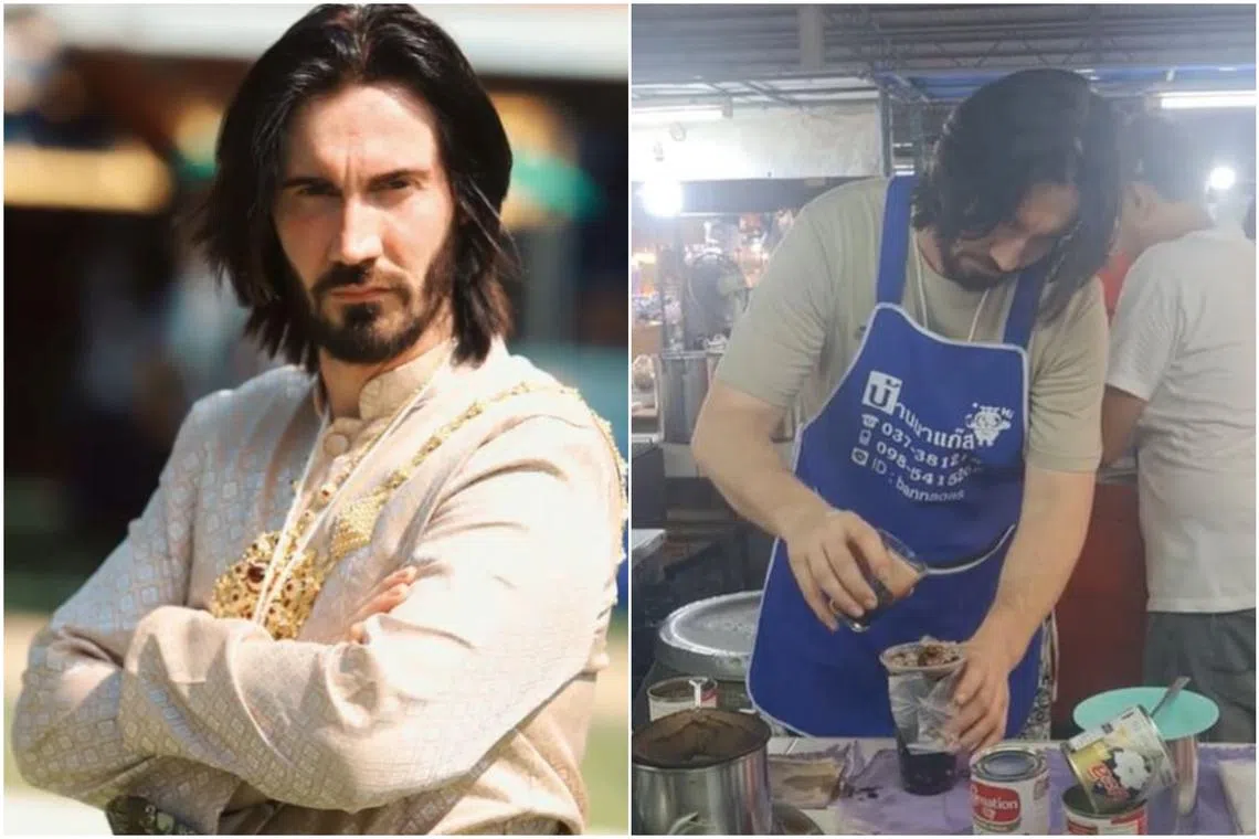 Viral TikTok videos show the John Wick lookalike show at different places in Thailand.