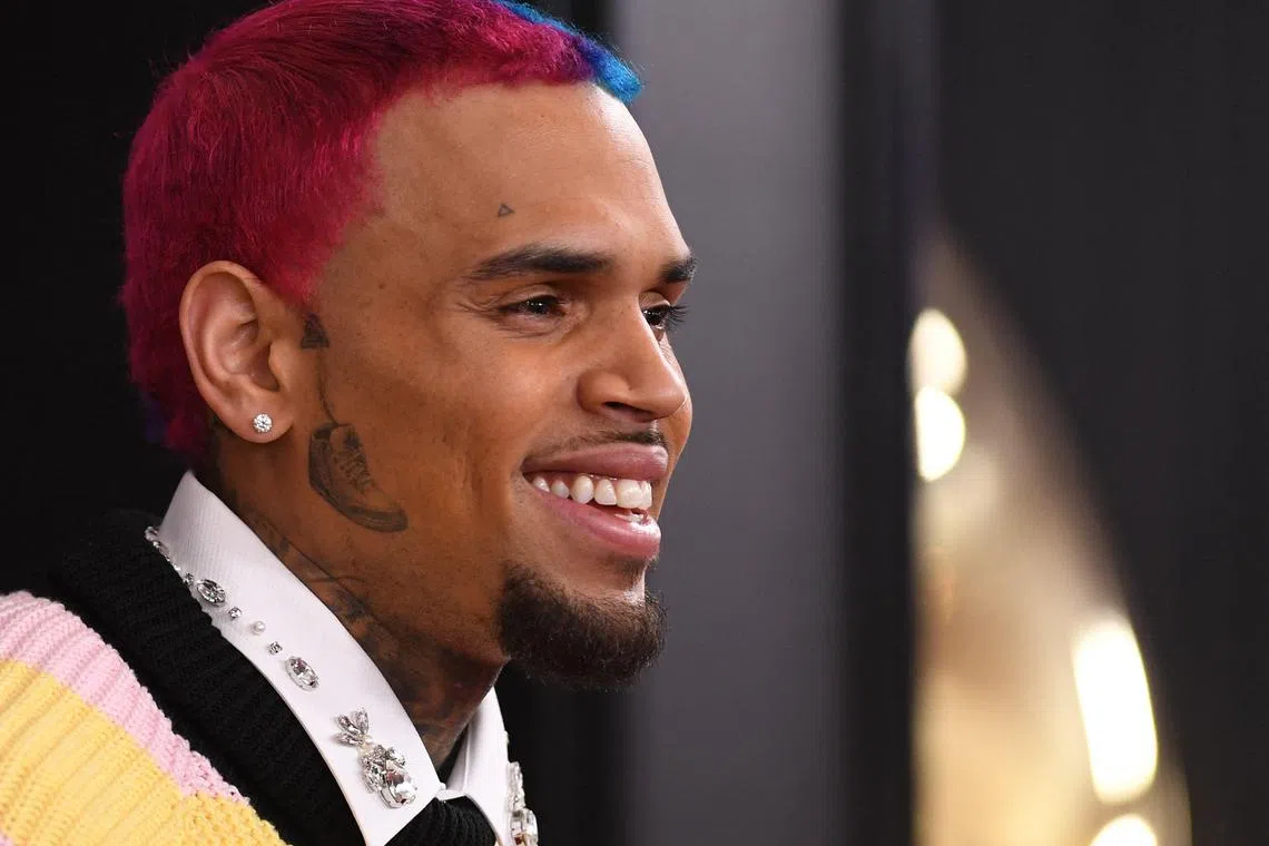 Superstar Rihanna's former boyfriend Chris Brown was reportedly arrested at a hotel in the northwestern city of Manchester.
