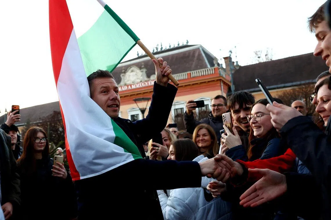 Mr Peter Magyar's centre-right Tisza party poses the most serious threat to nationalist Prime Minister Viktor Orban’s 16-year grip on power in Hungary.