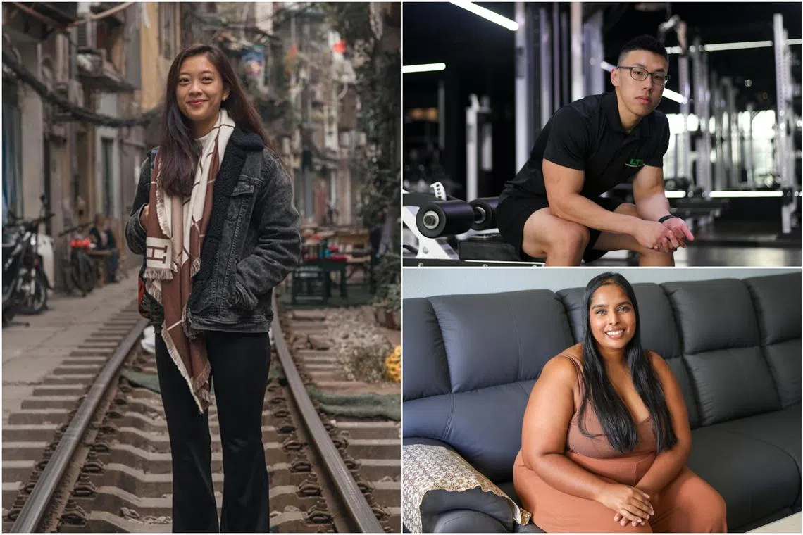 (Clockwise from left) Ms Rachel Wong, Mr Chin Nian Kang and Ms Mary Victor