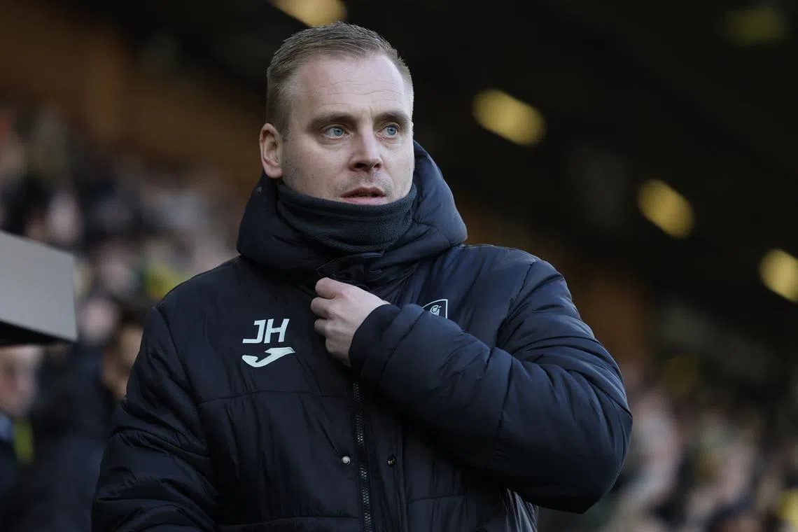 Soccer Football - FA Cup - Third Round - Norwich City v Brighton & Hove Albion - Carrow Road, Norwich, Britain - January 11, 2025 Norwich City manager Johannes Hoff Thorup before the match Action Images via Reuters/John Sibley/ File Photo